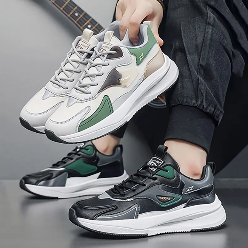 Outdoor Casual Running Sneaker Men Lightweight Prevent Slipping Soft Sole Comfortable Breathable Versatile Sports Shoes