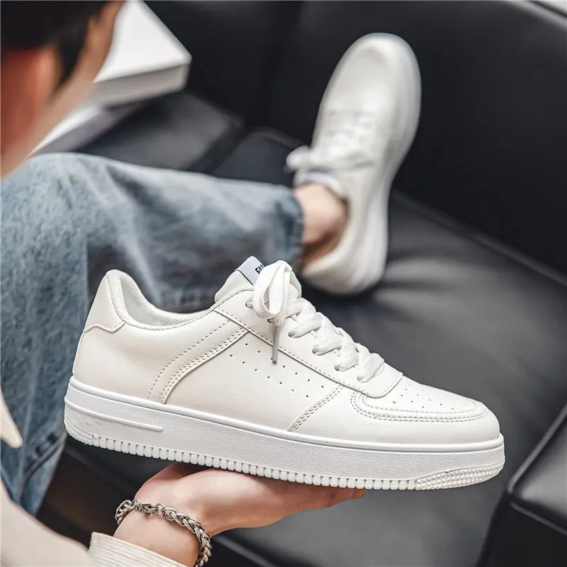 Oulylan 2025 New Style Breathable White Casual Sneakers Men's Summer  Board Shoes Male Student Sport Shoes Comfortable