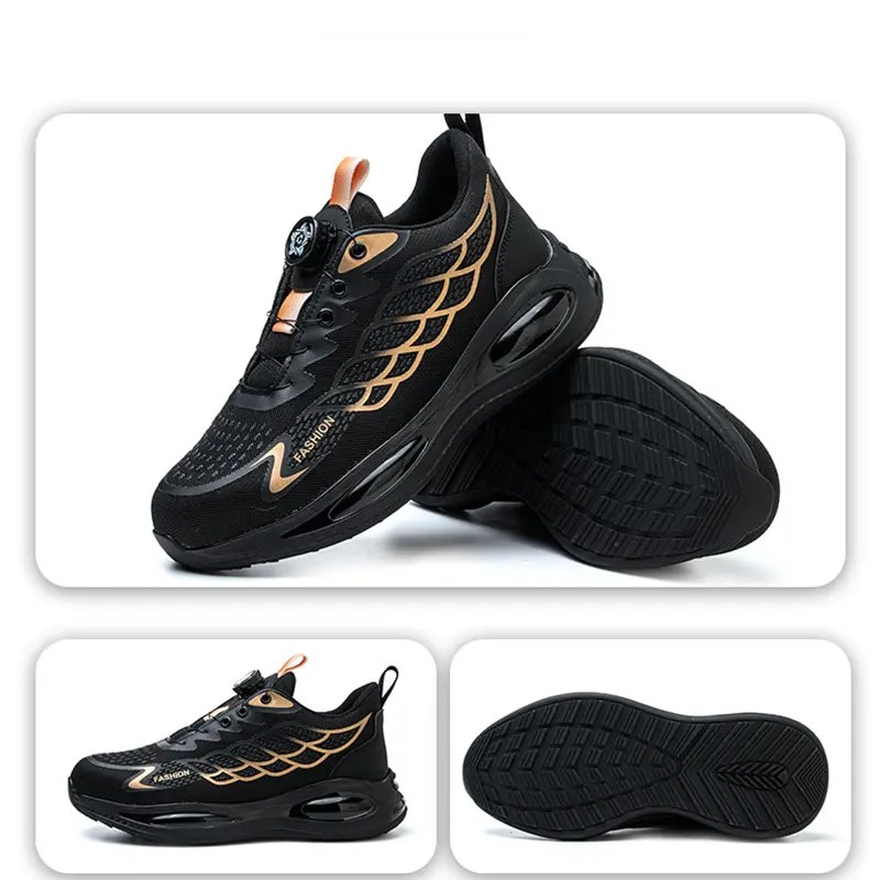 Rotating Button High-density Protective Shoes for men Anti Smashing Anti Piercing Summer Lightweight Sneakers Work Safety shoes