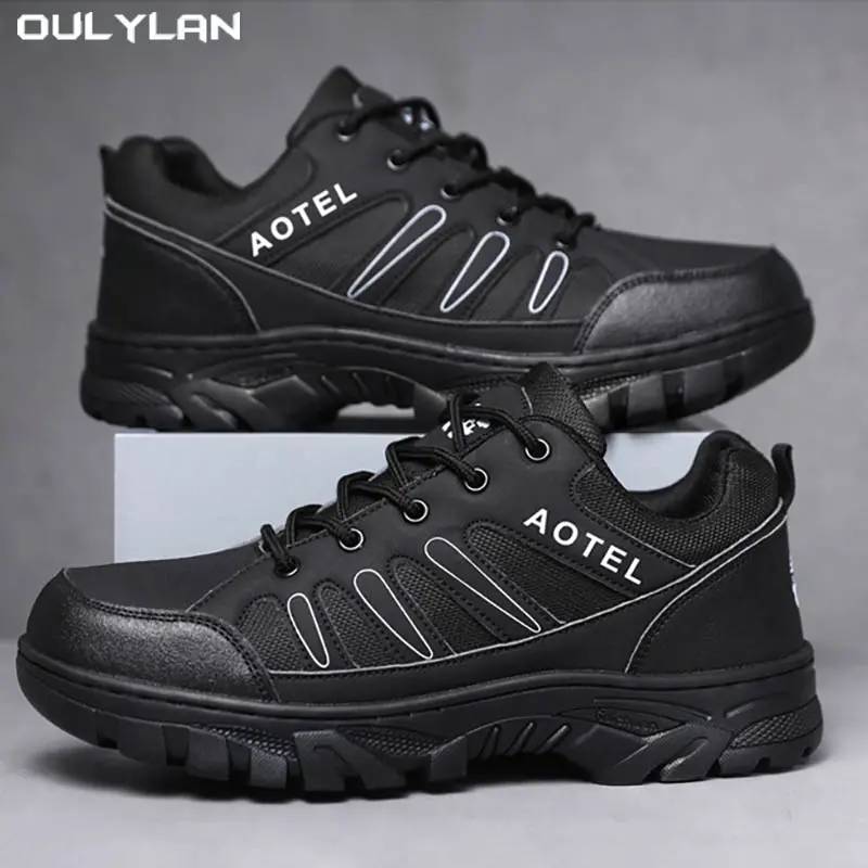 Summer New Breathable Mesh Sports Shoes Large-sized Thick-soled Men's Shoes Lightweight Outdoor Hiking Casual Shoes