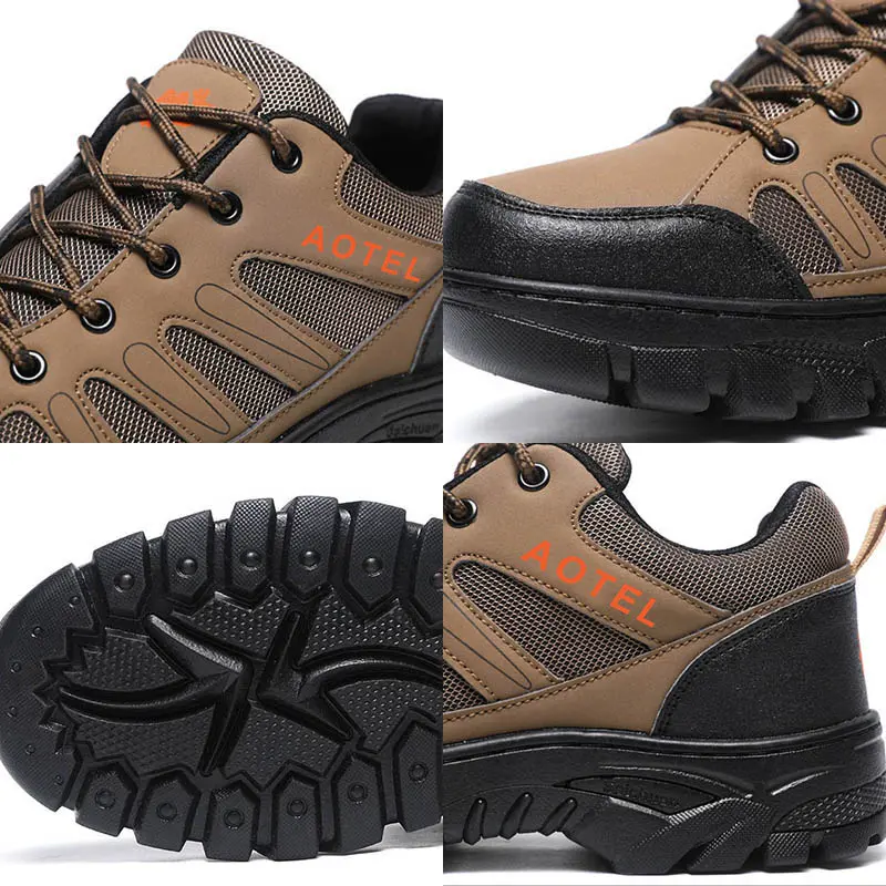 Summer New Breathable Mesh Sports Shoes Large-sized Thick-soled Men's Shoes Lightweight Outdoor Hiking Casual Shoes