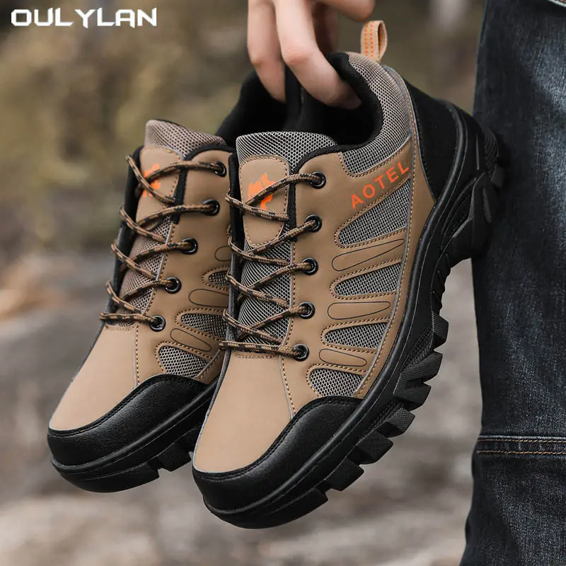Summer New Breathable Mesh Sports Shoes Large-sized Thick-soled Men's Shoes Lightweight Outdoor Hiking Casual Shoes