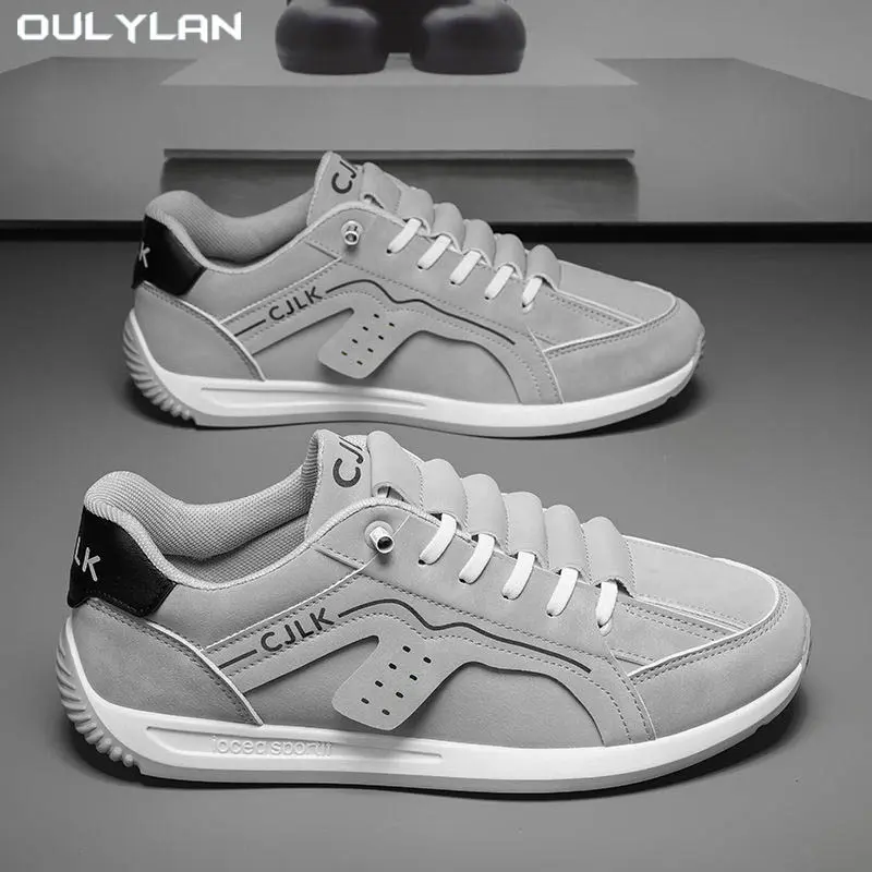 New Lightweight Soft Sole Casual Shoes  Lint Sewing Thread Men's Sports Shoes Low-top Lace-up Shoes Running Walking Shoes