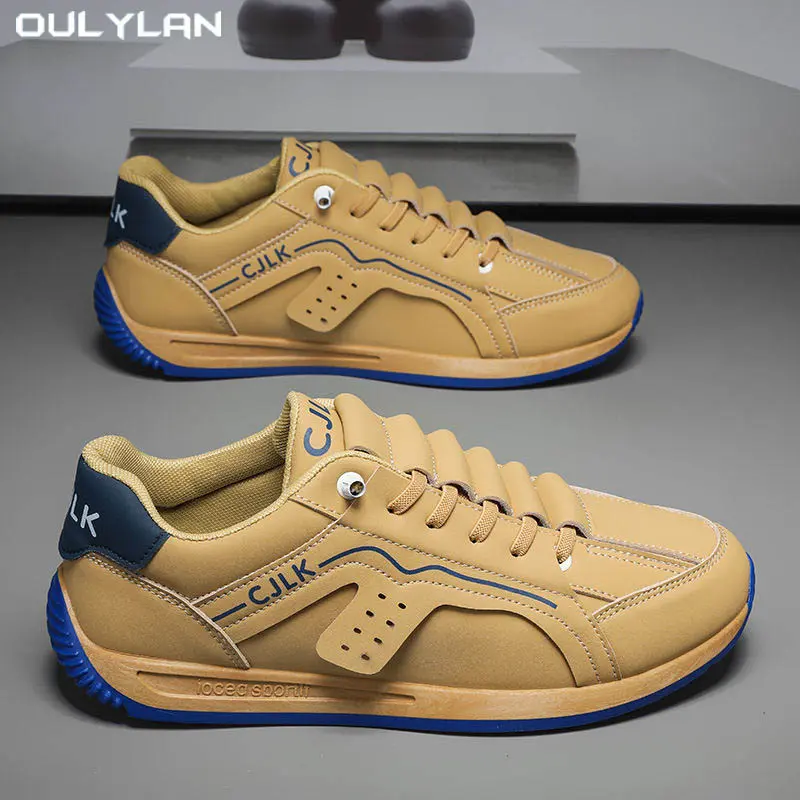 New Lightweight Soft Sole Casual Shoes  Lint Sewing Thread Men's Sports Shoes Low-top Lace-up Shoes Running Walking Shoes