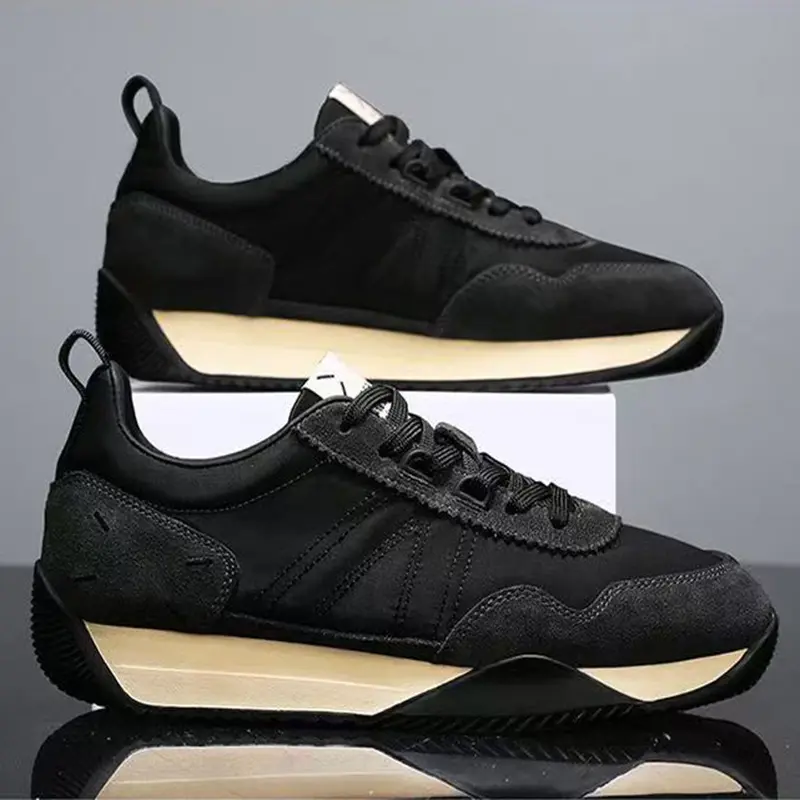 Oulylan New Men Retro Sports Shoes Casual Walking Outdoor Soft Non-slip Sneakers Breathable Casual Running Sport Shoes