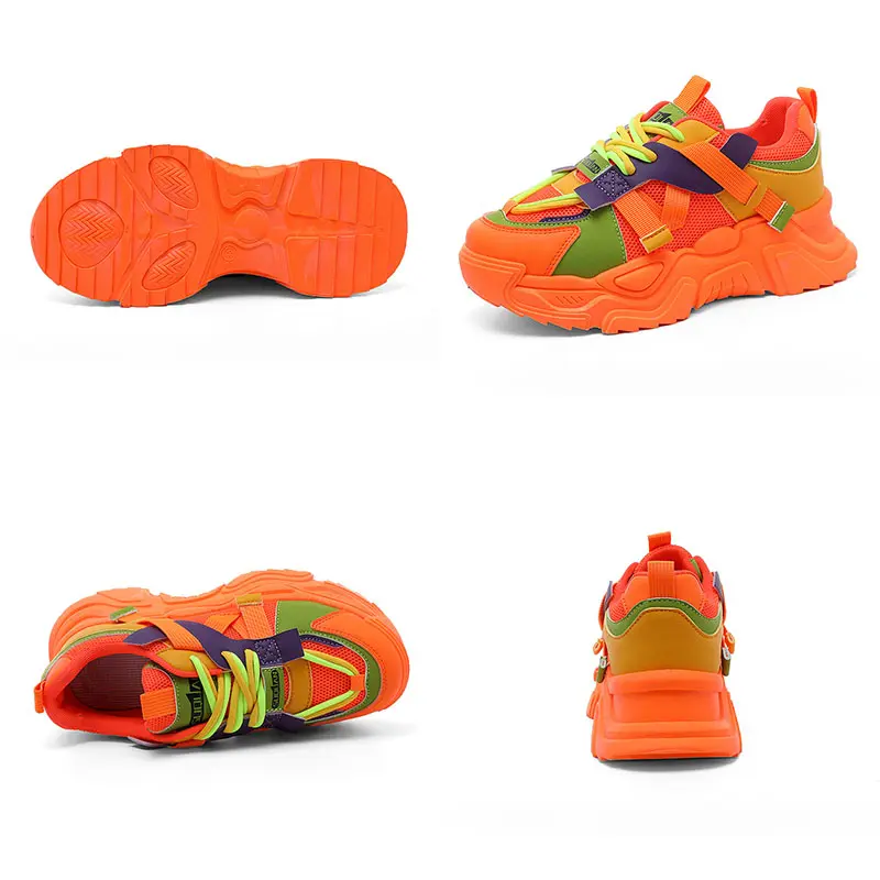 Oulylan Fashion Sports Running Shoes Woman Sneakers Luxury Shoes Thick-soled Sneakers Breathable Shoe  Walking Footwear