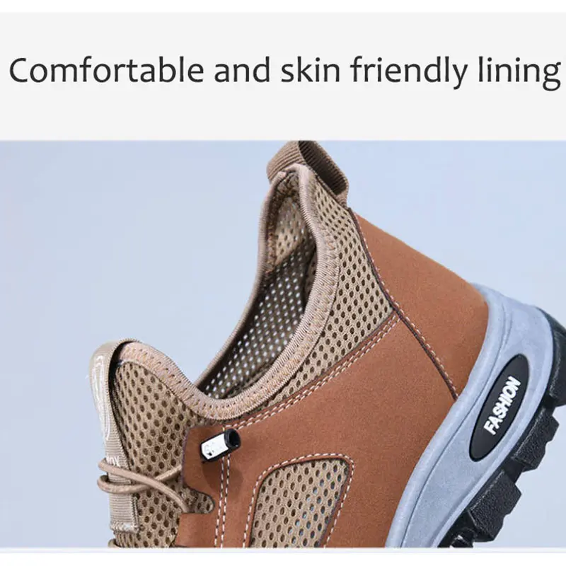 Oulylan Pranctical Mesh Tactical Hiking Shoes Classical Outdoor Male Durable Walking Boots Non-slip Casual Breathable Sneakers