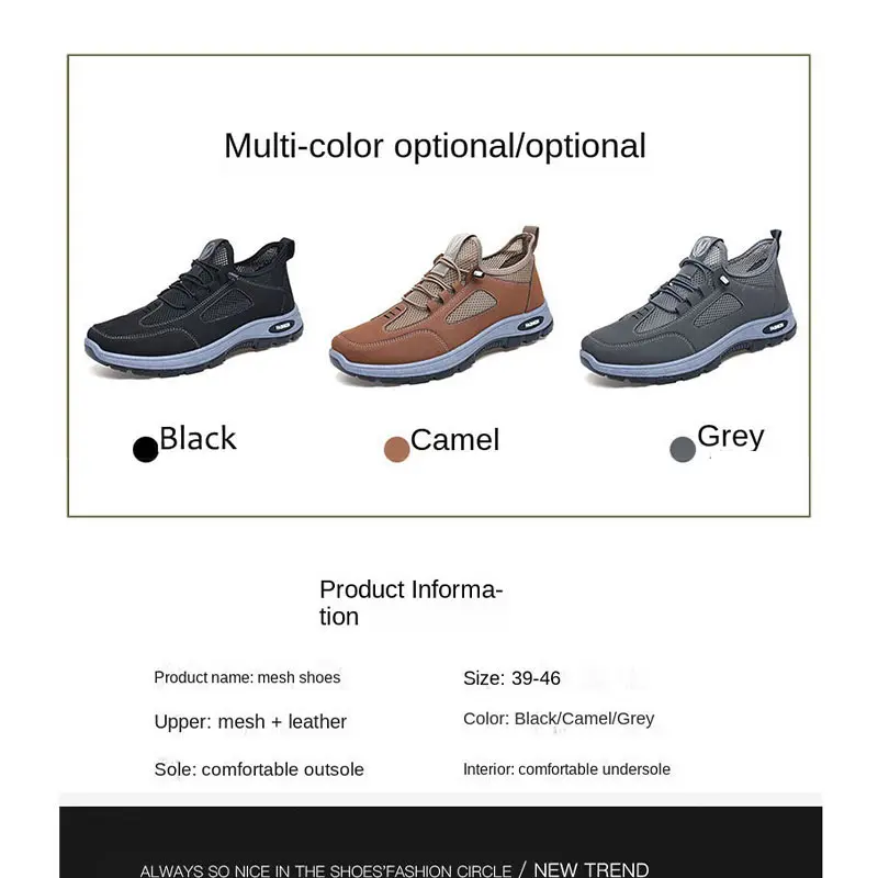 Oulylan Pranctical Mesh Tactical Hiking Shoes Classical Outdoor Male Durable Walking Boots Non-slip Casual Breathable Sneakers