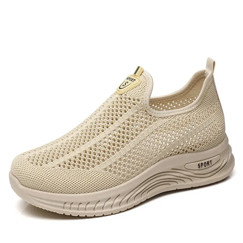 Oulylan 2025 New Men's Breathable Running Casual Sports Shoes Lightweight Anti Slip Wear-Resistant Mesh Shoes