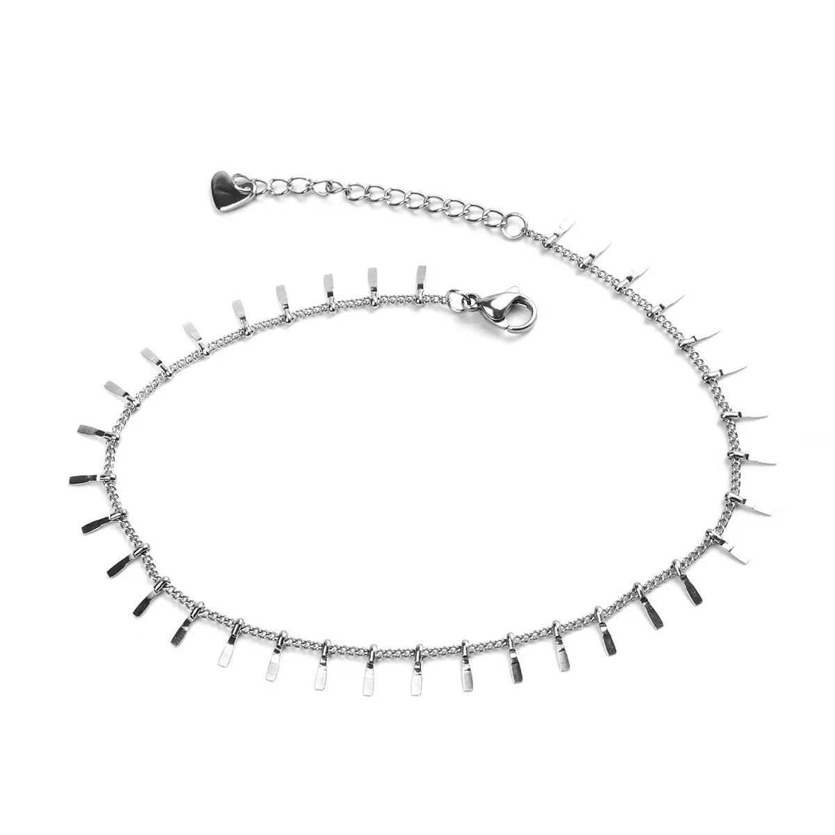New 304 Stainless Steel Anklets For Women Ankle Bracelet On the Leg Summer Beach Foot Jewelry Gift 23cm(9") long, 1 Piece