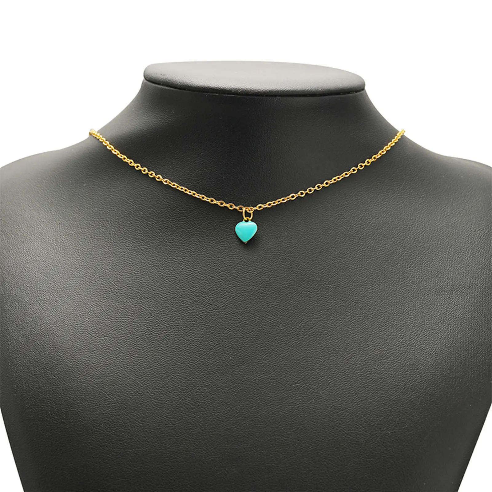 20 Piece 304 Stainless Steel Valentine's Day Charms Heart Double-sided Enamel Pendants For Necklace Earrings DIY Making Findings