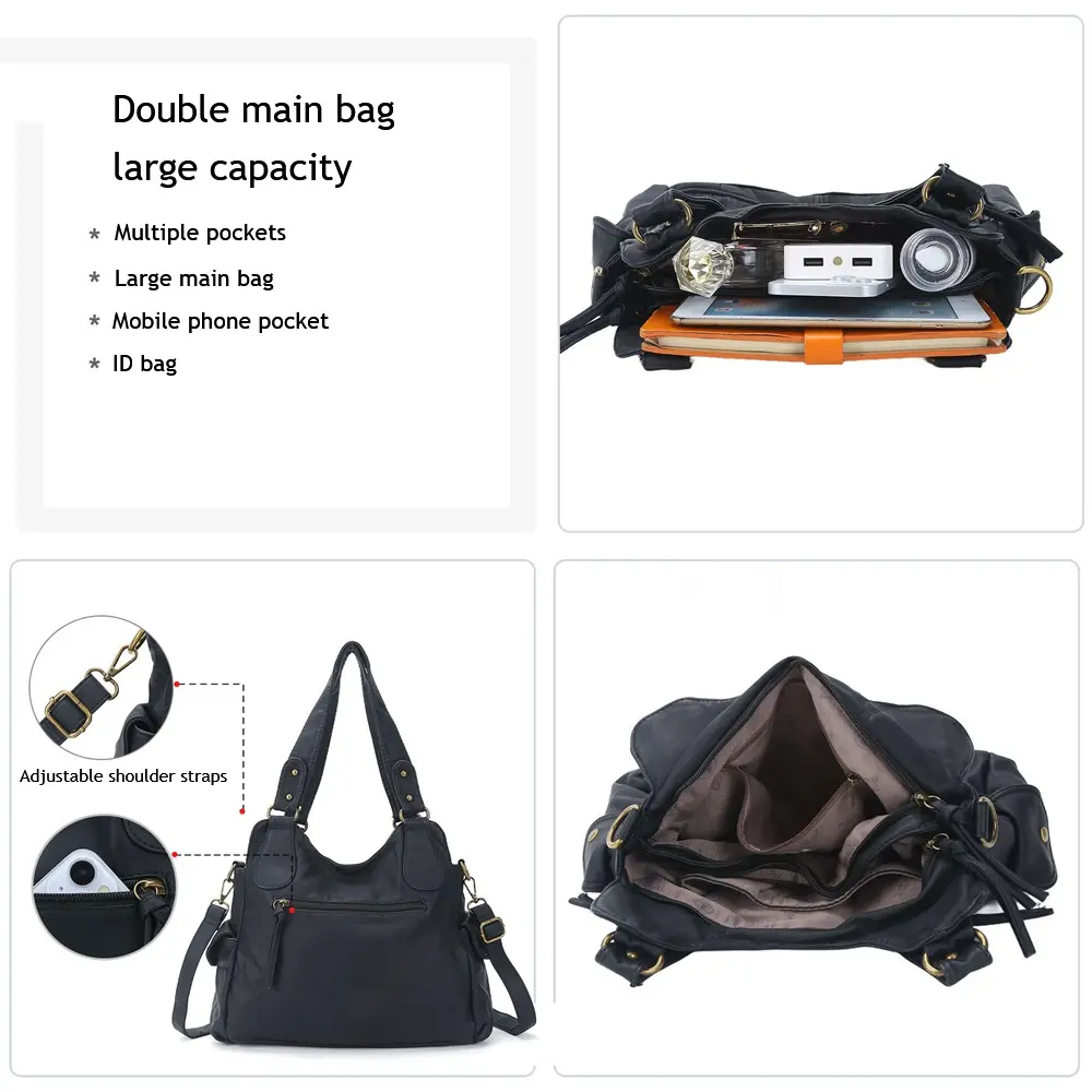 Angel kiss Bag PU Leather Shoulder Bags Women Handbags Female Satchel Large Fashion Crossbody Bag Black Leopard bolsa feminina