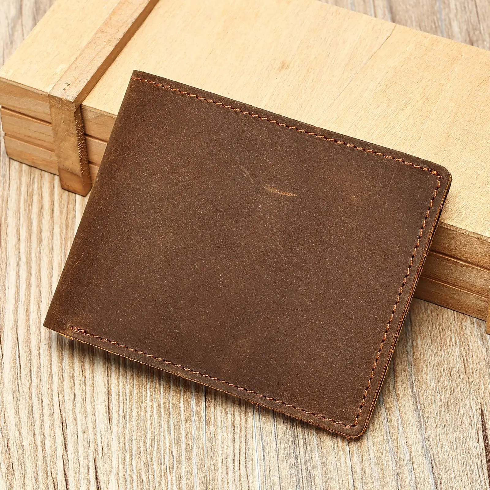 MVA Vintage Card Holder Multi-card Credit Holder Multi-slot Passport Pack Multi-functional Coin Purse Cell Phone Bag Purse