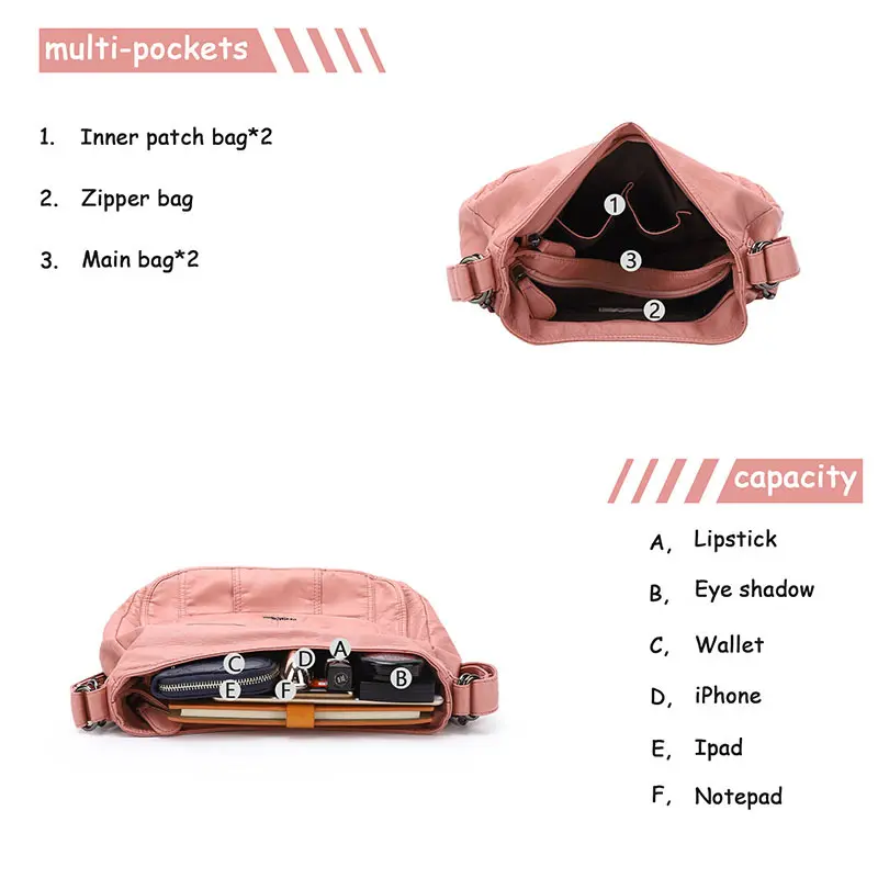 Angel Kiss Women's Fashion Shoulder Bag Genuine Leather Handbag Big-Capacity Satchel Female Purse Bolsa Feminina