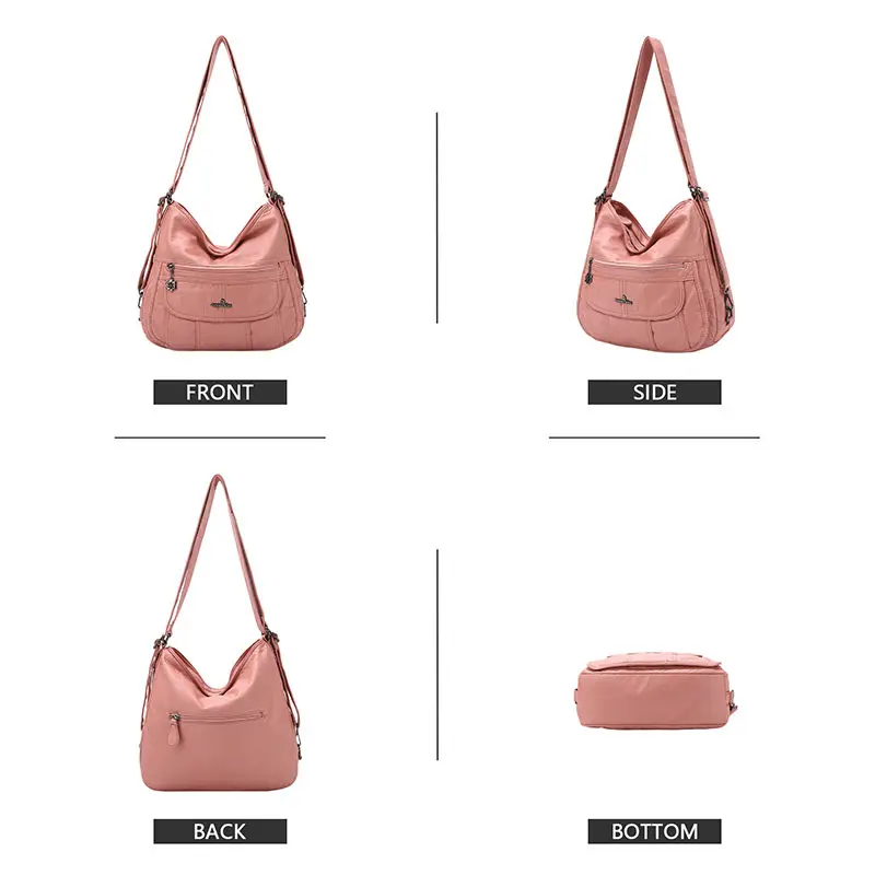 Angel Kiss Women's Fashion Shoulder Bag Genuine Leather Handbag Big-Capacity Satchel Female Purse Bolsa Feminina