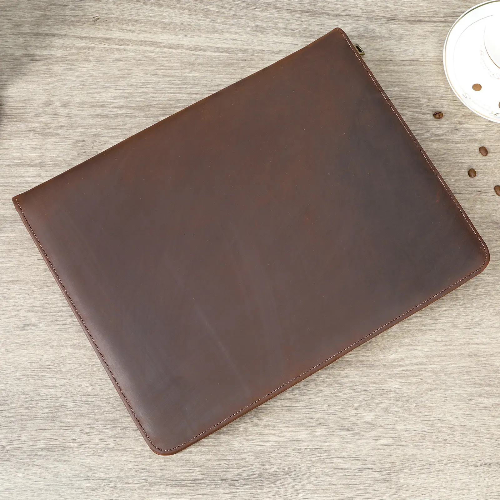 MVA Genuine Leather Pouch Men's Large Capacity Premium Clutch Bag Cowhide Business Fashion iPad Clutch Men's Bag