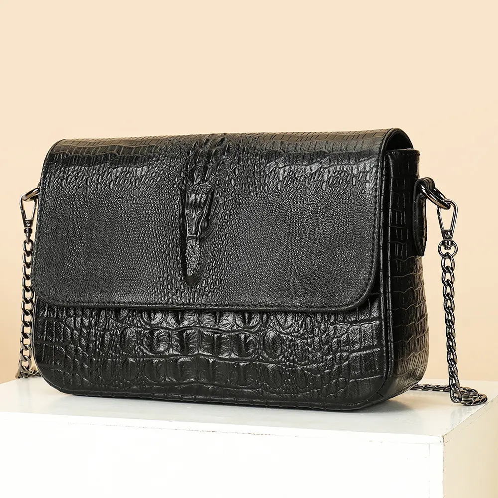 MVA Shoulder Bag Women Fashion Handbags Genuine Leather Dinner Bags Large Crocodile Satchel Luxury Handbag Purse bolsa feminina