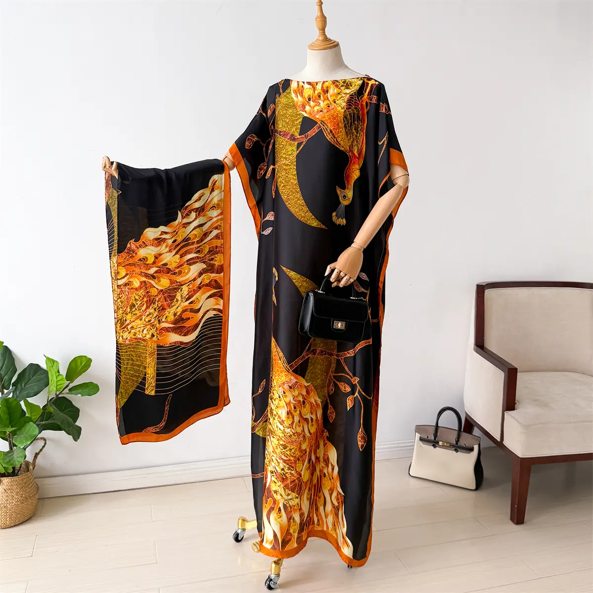 New 2025 Dubai Abaya For Women Summer Short Sleeve Cotton Dress Gold Stamping Loose Lady Maxi Islam African Dress With Big Scarf