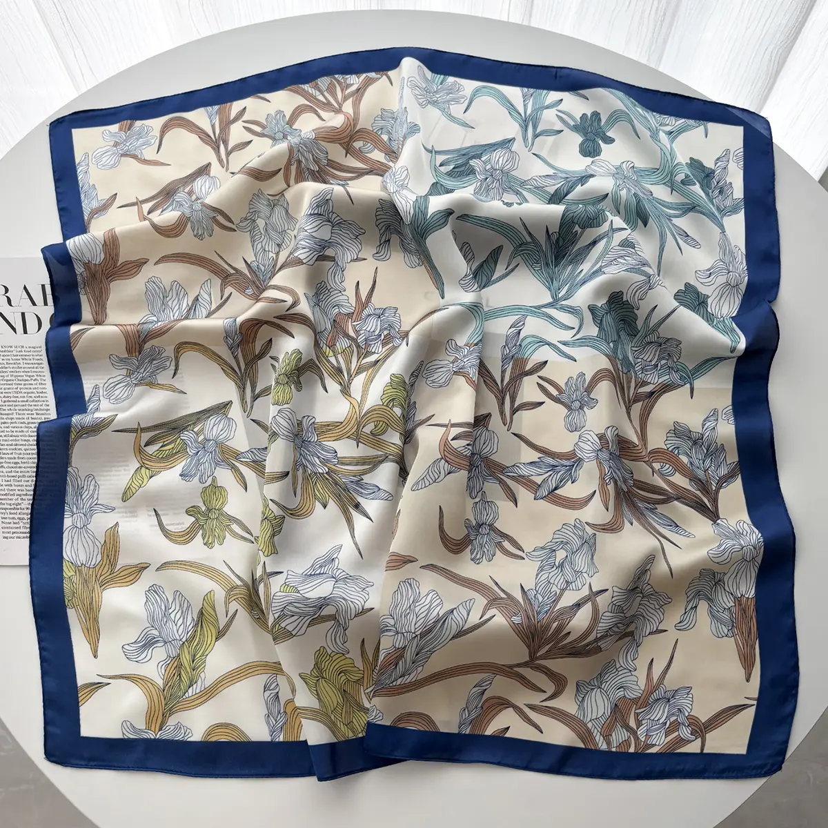 70*70cm Korean Version Square Scarfs Women Fashion Fruit Print Headscarf Foulard Bandana Female Hijab Soft Neckerchief Decorate