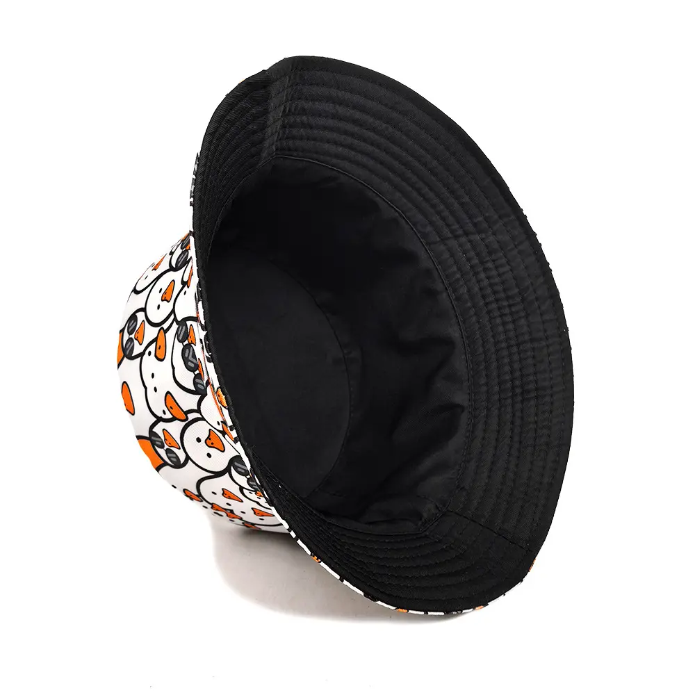Colorful Printing Bucket Hat Cartoon Pattern Fisherman Hats Double Sides Panama Cap Unisex Hot Selling New Style