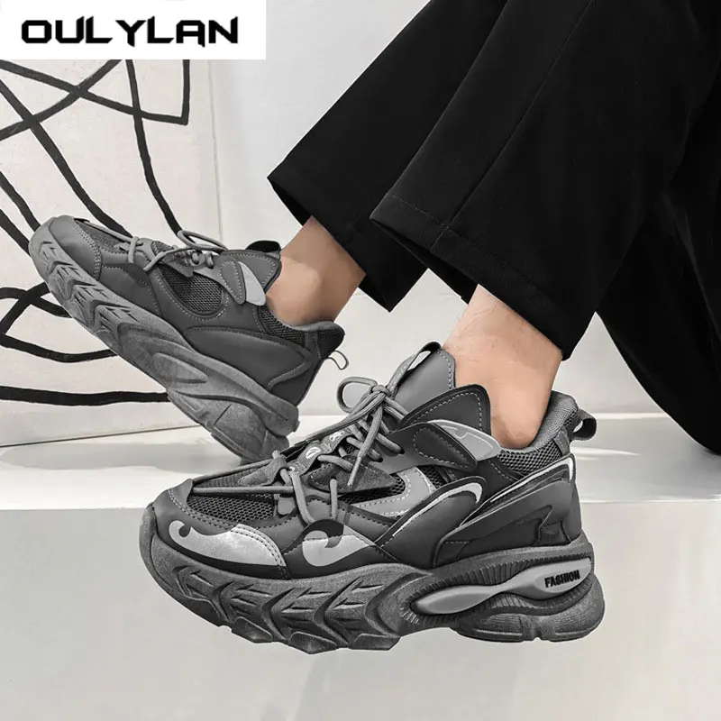 Autumn Youth Casual Sports Shoes Sneakers Trend Versatile Height Increasing Men's Shoes Casual Anti Slip Running Shoes