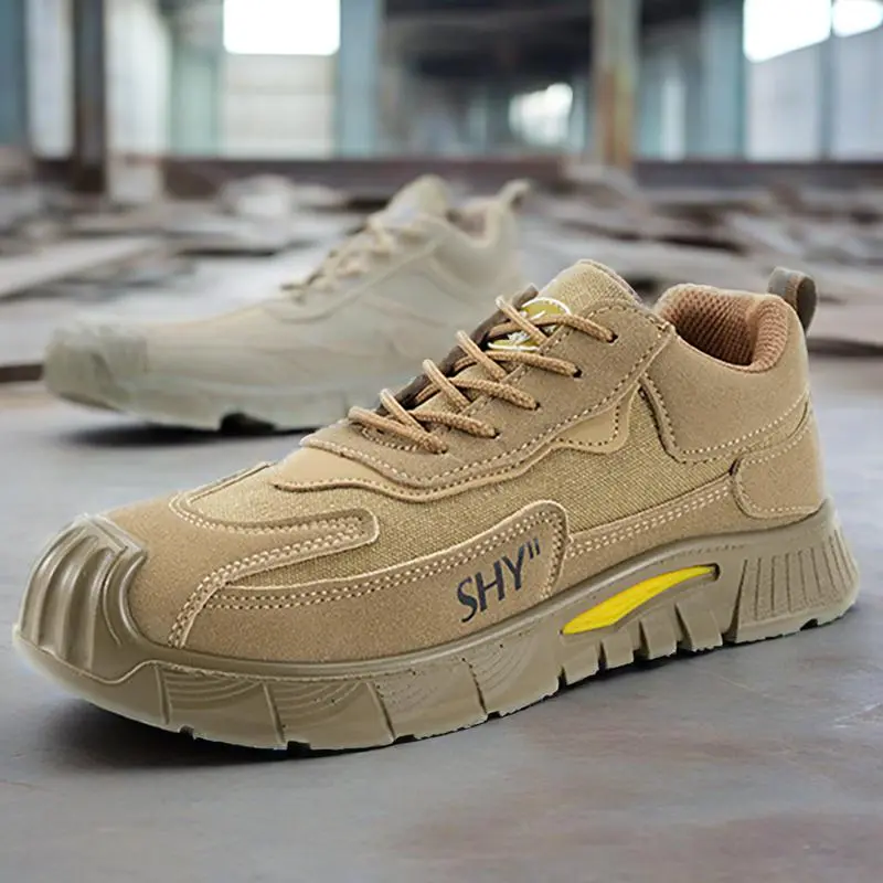Construction Work Shoes Men Lightweight Anti-smashing Anti-piercing Anti-slip Wear-resistant Insulation 6KV Safety Shoes
