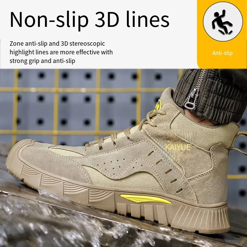 Outdoor Work Safety Shoes Men Insulated 6kv Electrician Anti-smashing Anti-piercing Anti-slip Wear-resistant Work Shoes