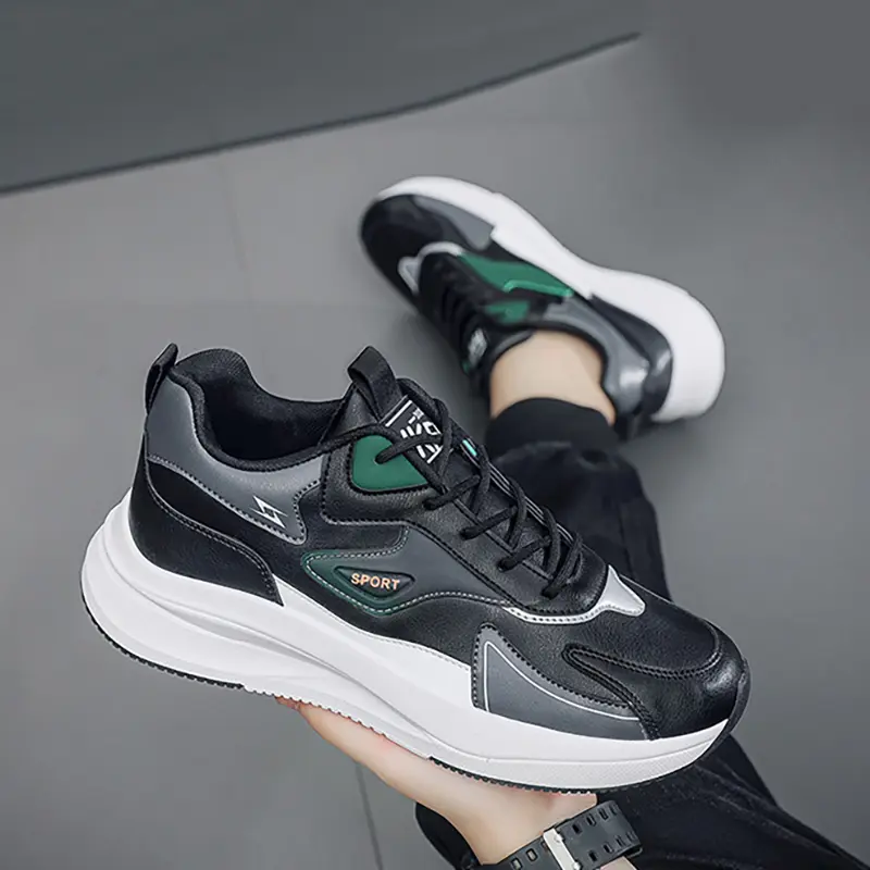 Outdoor Casual Sports Shoes Men Comfortable Breathable Lightweight Prevent Slipping Soft Sole Trendy Versatile Running Sneaker