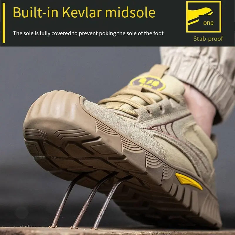 Wear-resistant Anti Slip Work Shoes Breathable Anti-Smashing Stabbing Low Top Thick Soled Electrical Isolation Safety Shoes