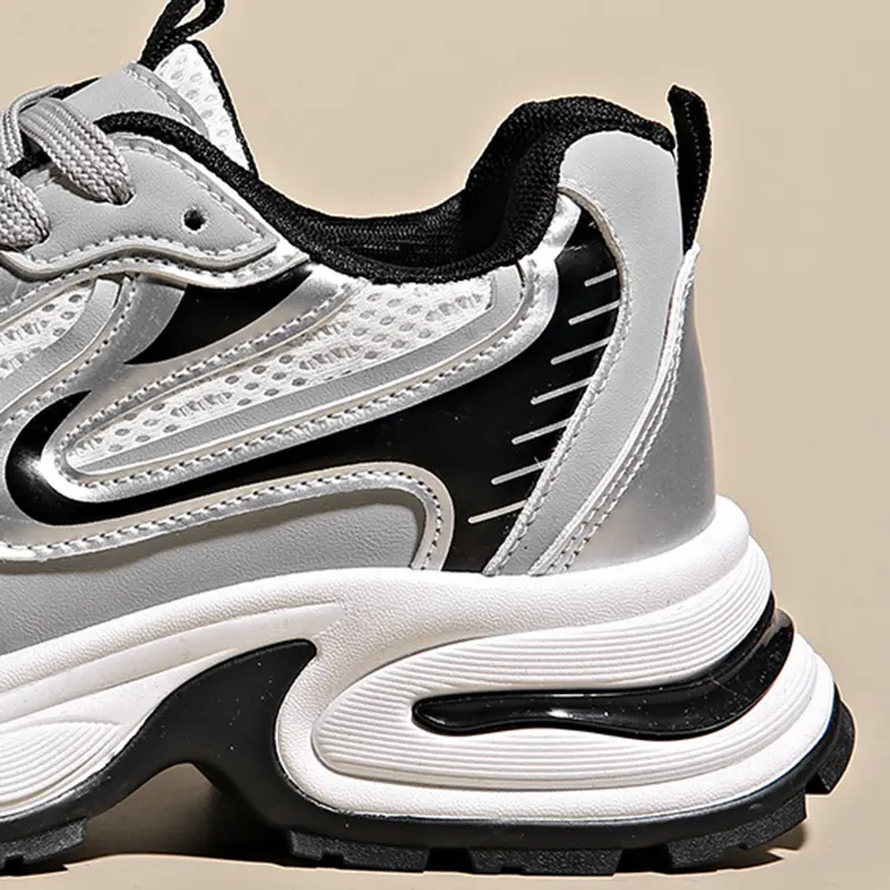 NEW Fitness Vulcanize Shoes Thick Sole Shoes Female Sports Running Shoes Women's Luxary Chunky Sneakers Spring Casual Ladies