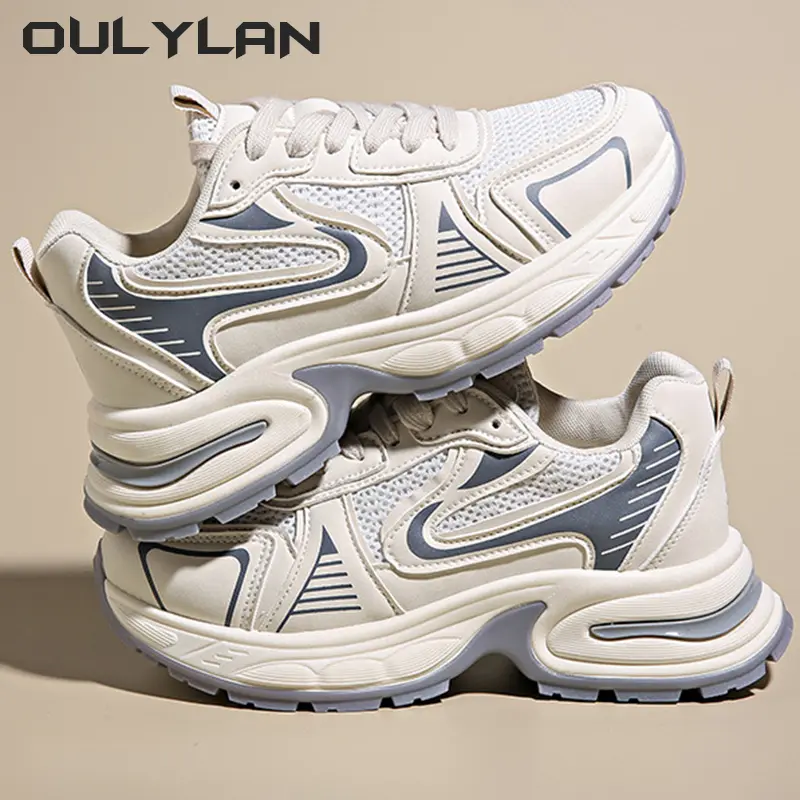 NEW Fitness Vulcanize Shoes Thick Sole Shoes Female Sports Running Shoes Women's Luxary Chunky Sneakers Spring Casual Ladies