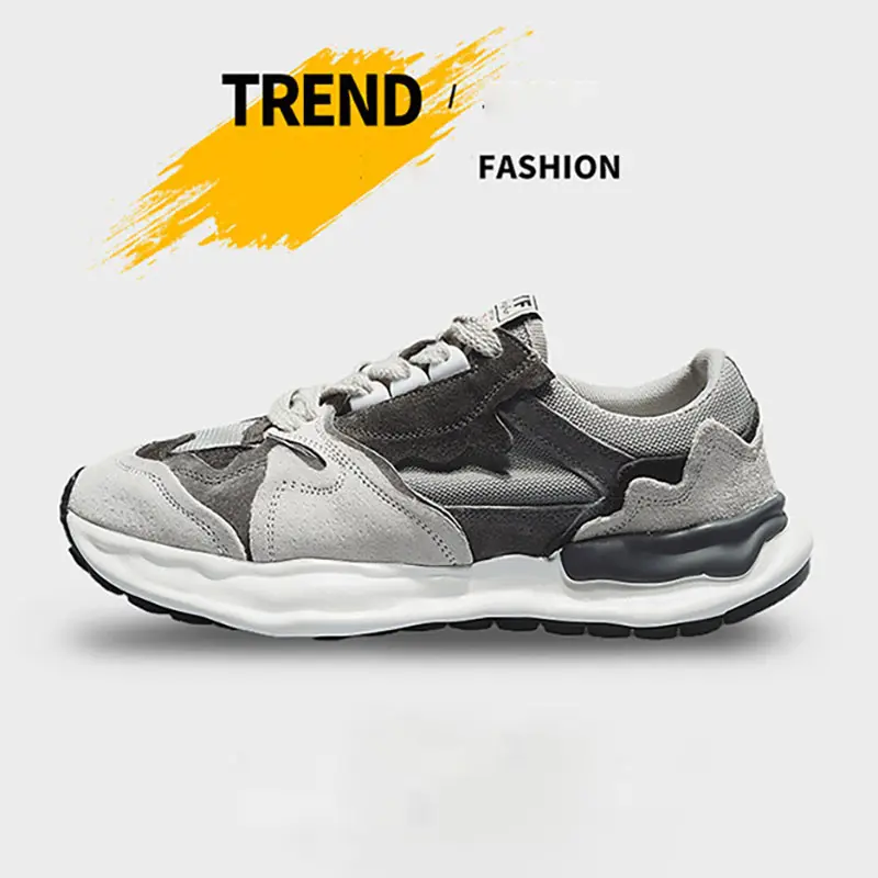 Men's Four Seasons Sports Running Shoes  Flat Shoes for Youth Men Casual Lace Up Sneakers Fashion High-quality Mesh  Shoes