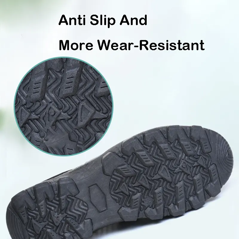 Oulylan Fishing Wading Shoes for Men Summer Outdoor Anti Slip Mesh Trekking Hiking Sneakers Men's Lightweight Rubber Shoes