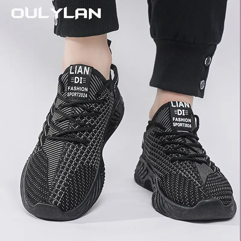 Men Breathable Sneaker Running Shoes Men's Sneakers 2024 Summer Trendy Outdoor Sports Mesh Fashion Casual Comfortable Shoes