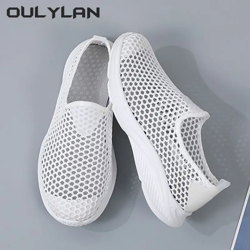 Women's Shoes Sneakers Lightweight Shoe Thin Mesh Casual Shoes Summer Breathable Soft Soled Beach Creek Tracing Shoes