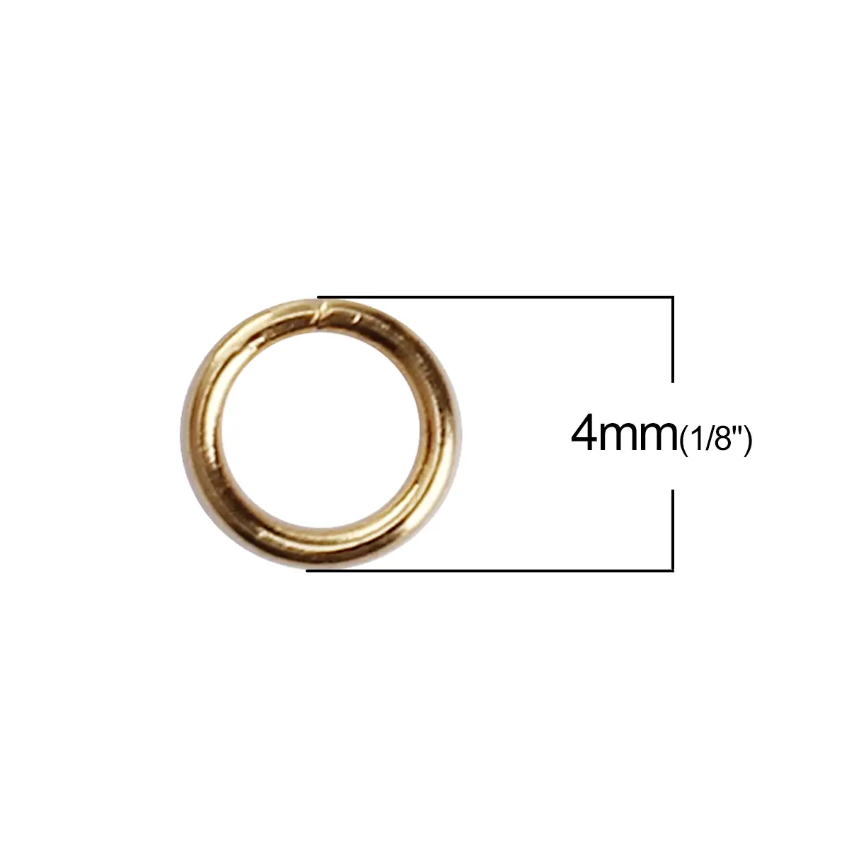 50 PCs 3.5mm-6mm Stainless Steel Connector Jump Rings Links Hooks Clasps  For Diy Jewelry Finding Making Accessories