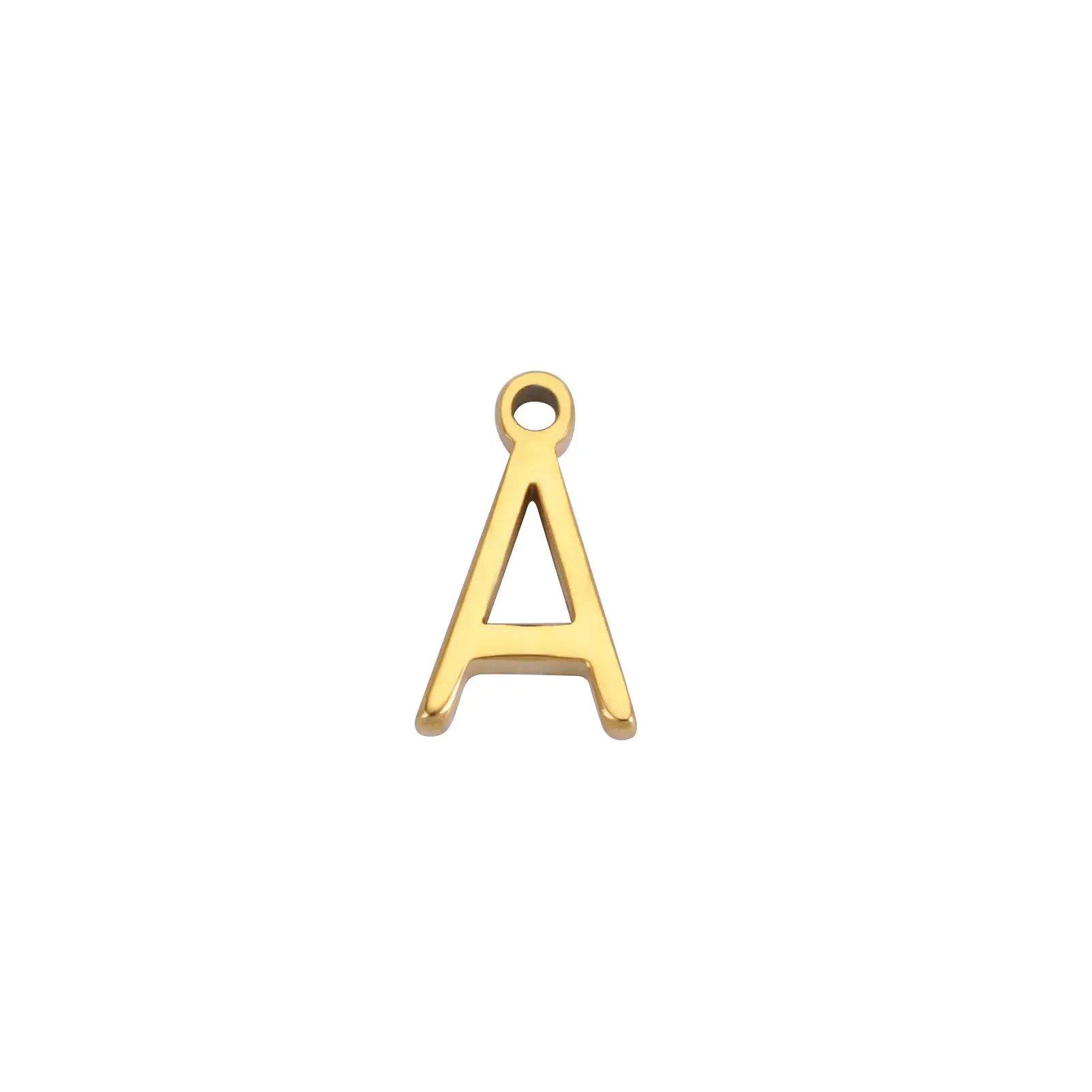 1Piece 304 Stainless Steel Mini Letter " A-Z " Charms For Jewelry Making Initial Alphabet/ Capital Pendant Bracelet Necklace DIY