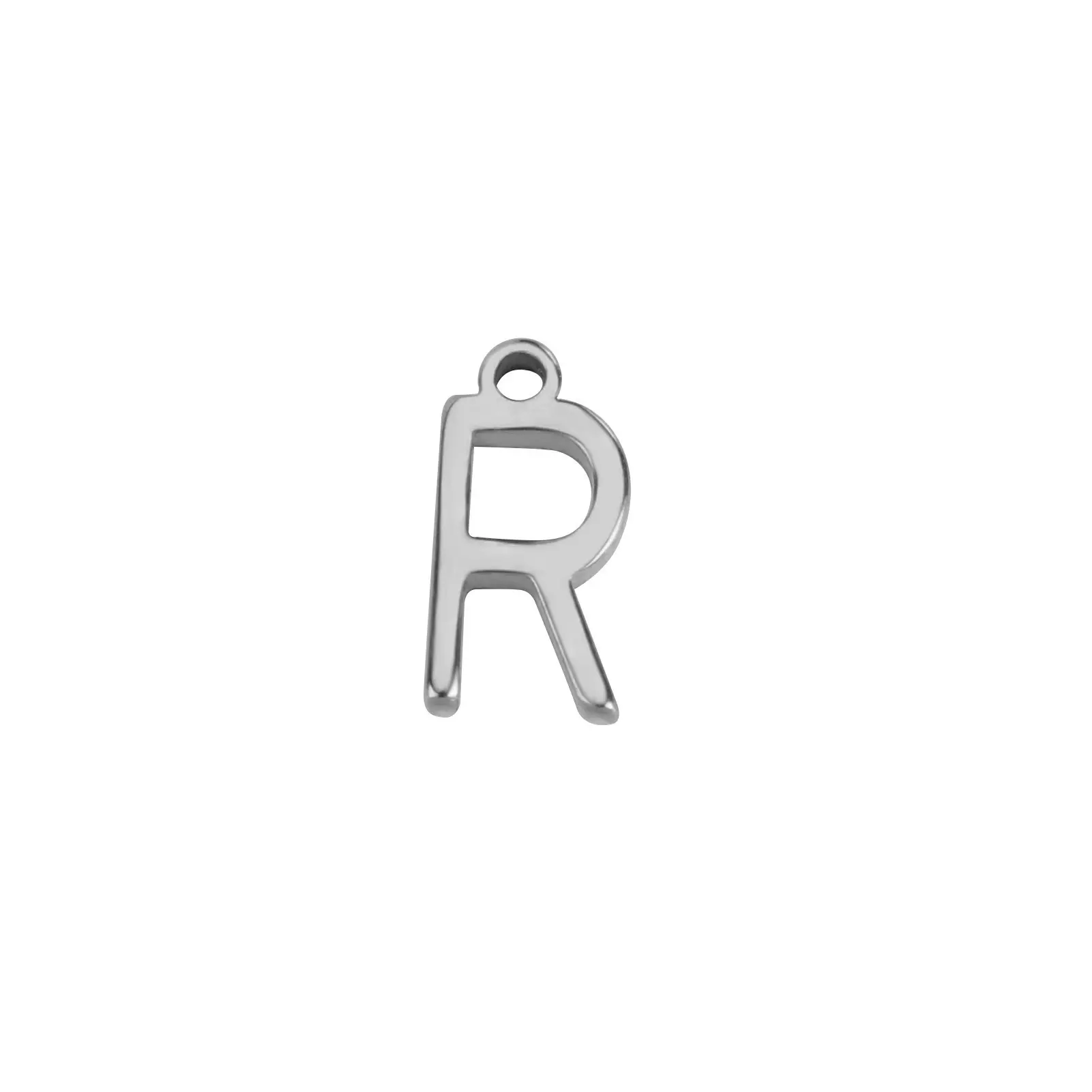 1Piece 304 Stainless Steel Mini Letter " A-Z " Charms For Jewelry Making Initial Alphabet/ Capital Pendant Bracelet Necklace DIY