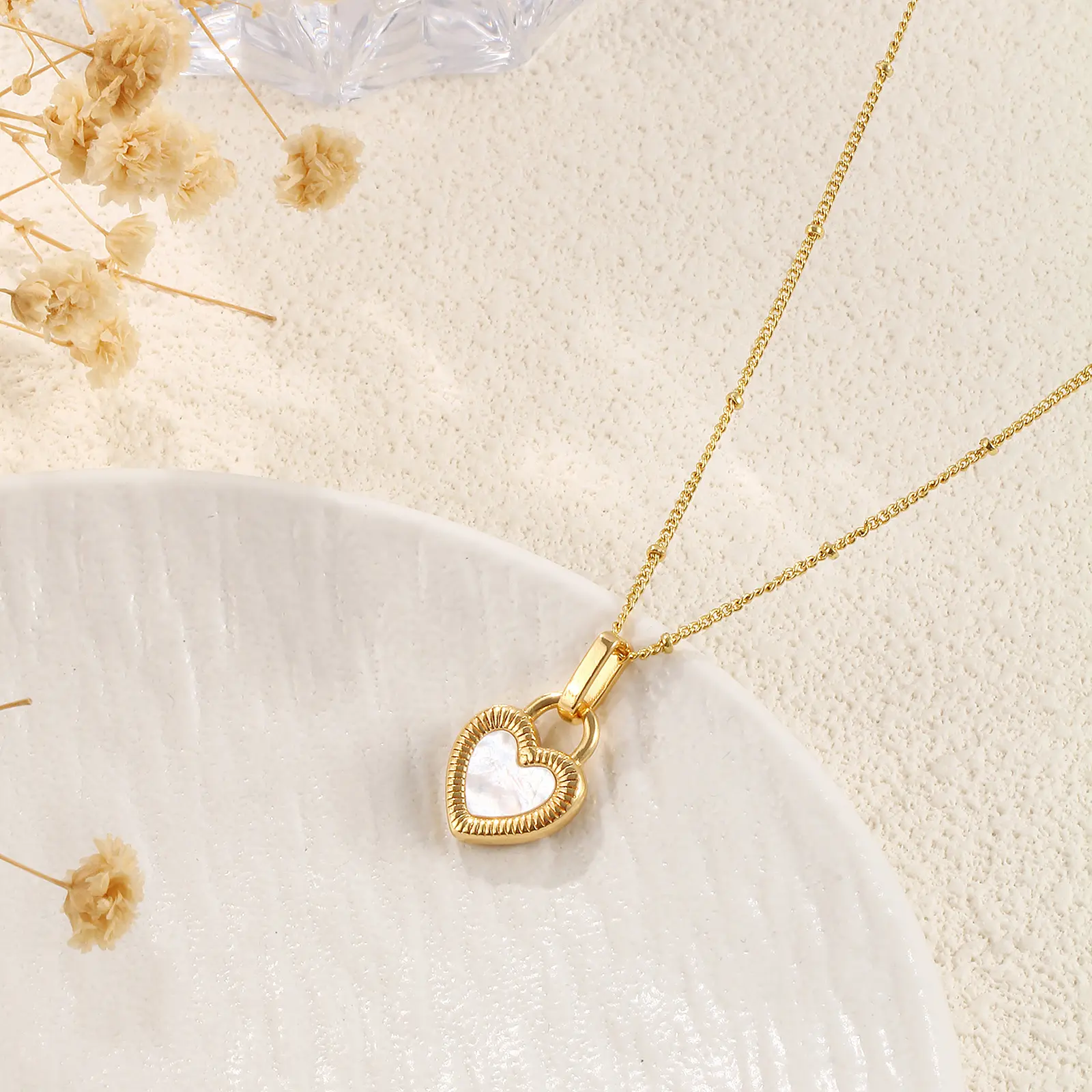 1 Piece 18K Gold Plated Double different colors Sided Heart Necklace Brass Curb Link Chain Heart Jewelry For Women Party Gift