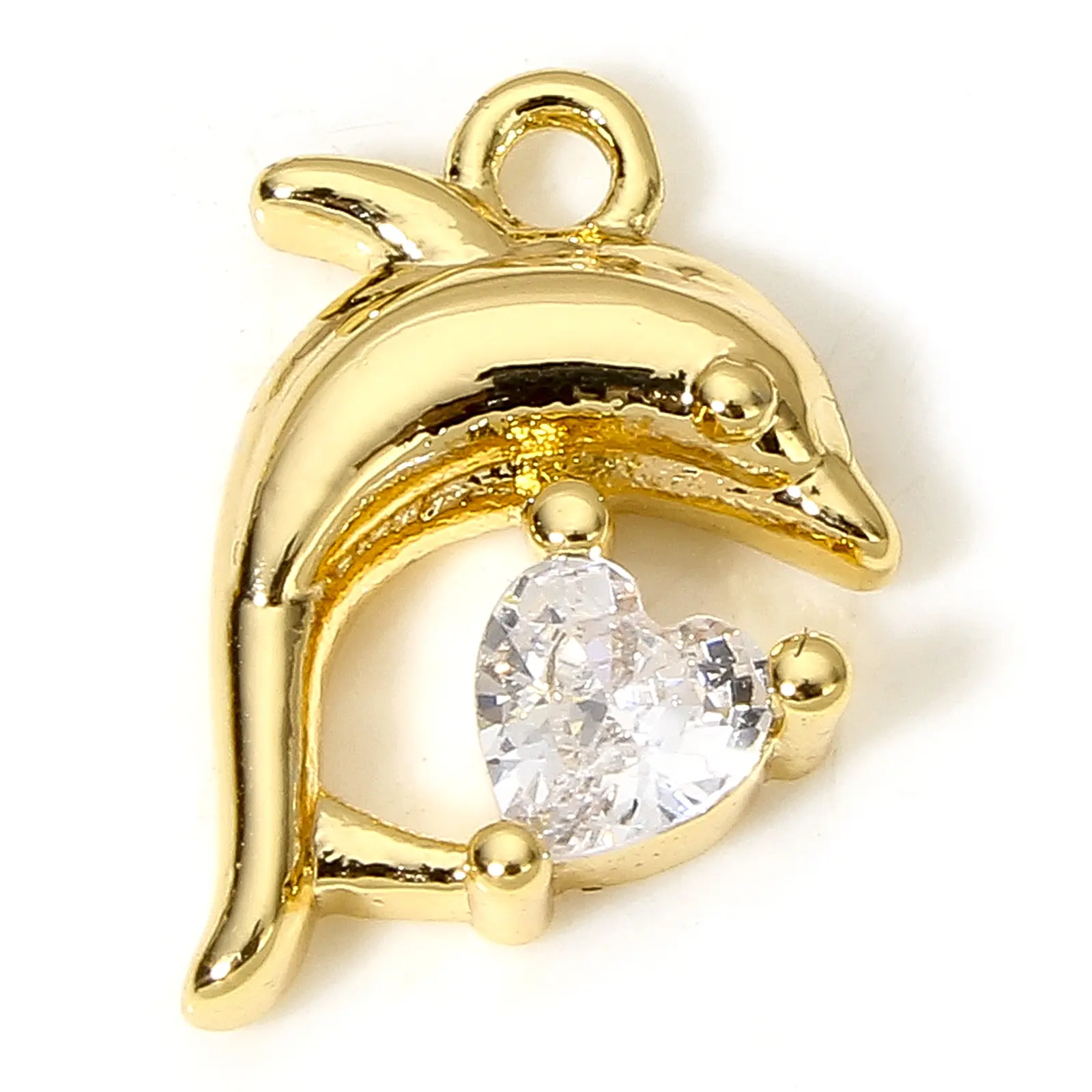 2Piece Brass Ocean Jewelry Charms 18K Gold Color Starfish Conch Dolphin Metal Pendants For Jewelry Making Diy Necklace Supplies