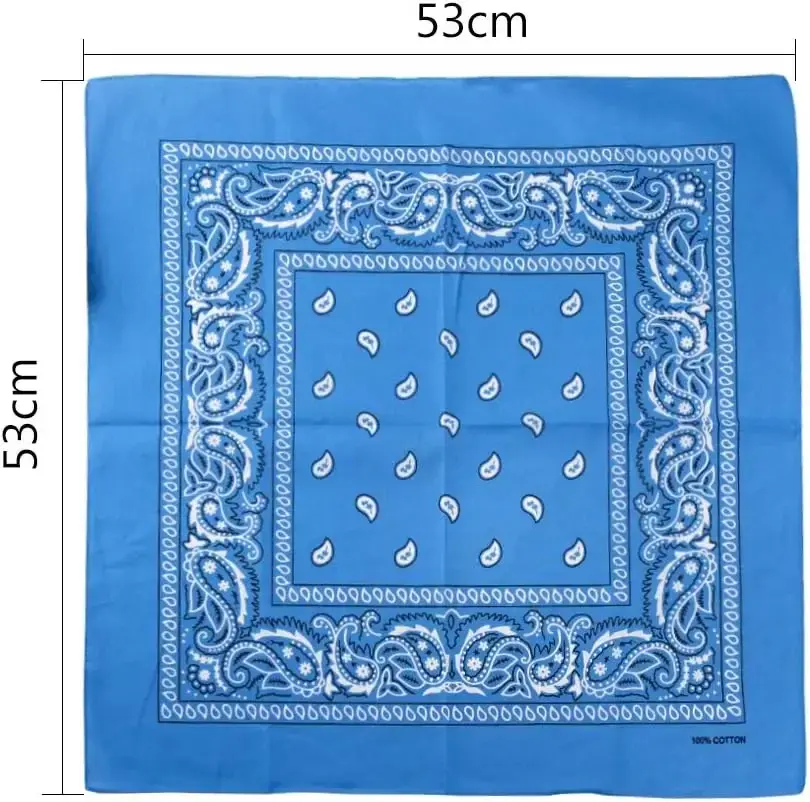 3 Pack Paisley Pattern Bandanas Face Mask Square Scarf Wristband Headwear Outdoor Sports Scarf Riding Camping Cycling Headscarf