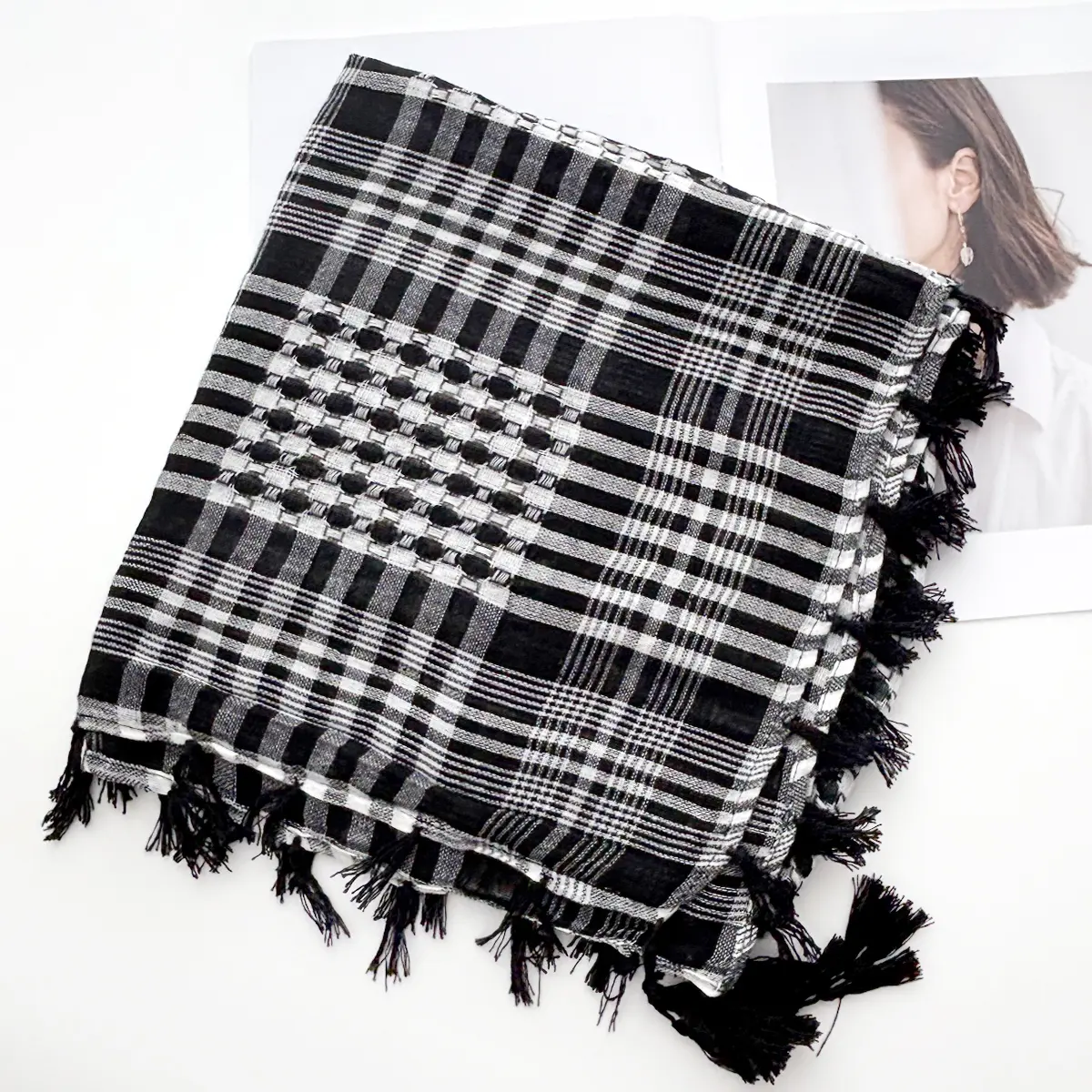 Military Tactical Desert Hijab Scarf Muslim Headscarf Islam Arab Keffiyeh Head Neck Scarves Wrap for Men and Women