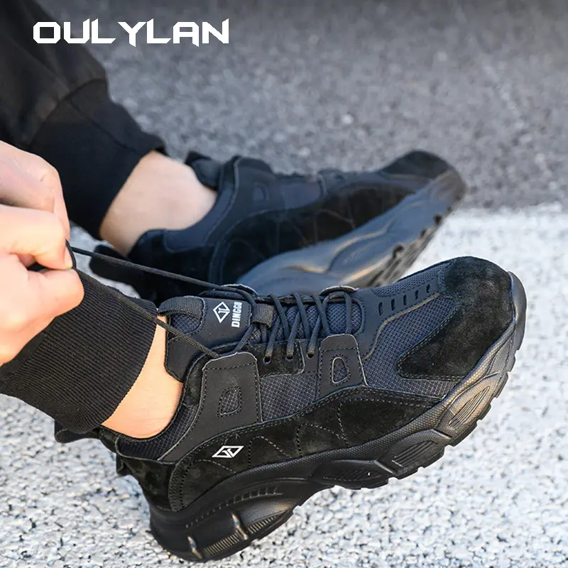 Women's Work Protective Safety Shoes Men Steel Toe Anti Smash Anti Piercing Shoes Fashion Lightweight Sneakers