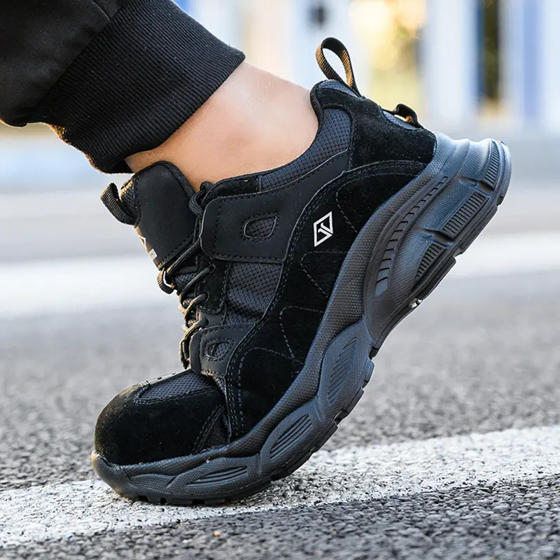 Women's Work Protective Safety Shoes Men Steel Toe Anti Smash Anti Piercing Shoes Fashion Lightweight Sneakers