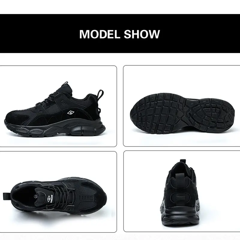 Women's Work Protective Safety Shoes Men Steel Toe Anti Smash Anti Piercing Shoes Fashion Lightweight Sneakers