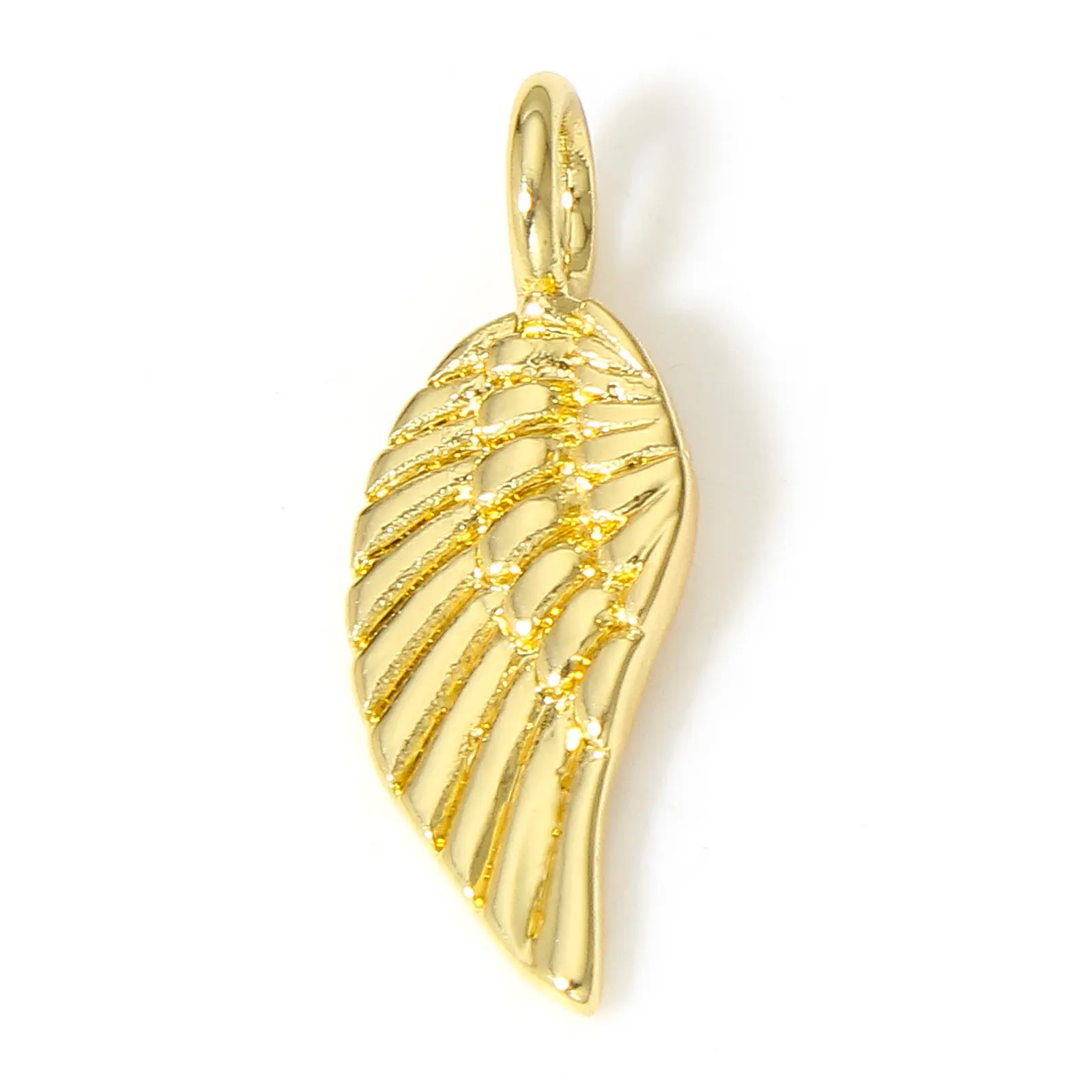 Brass Charms 18K Real Gold Plated Sun Moon Wing Key Good Luck Pendants For DIY Necklace Jewelry Making Findings, 1 Piece