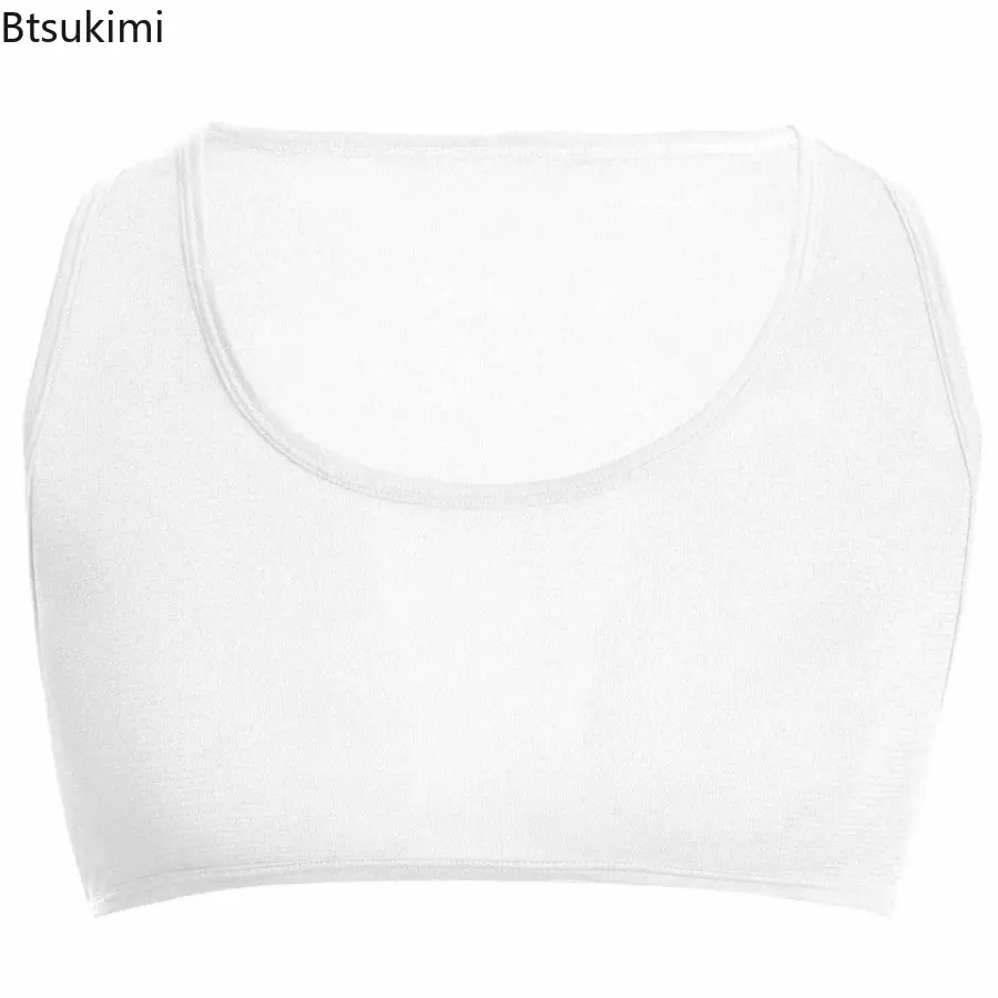 New 2025 Man's Sexy Shiny Transparent Mesh Crop Tops Vest Sleeveless Sports Muscle Undershirt U Neck Vests Tee Clothing for Men