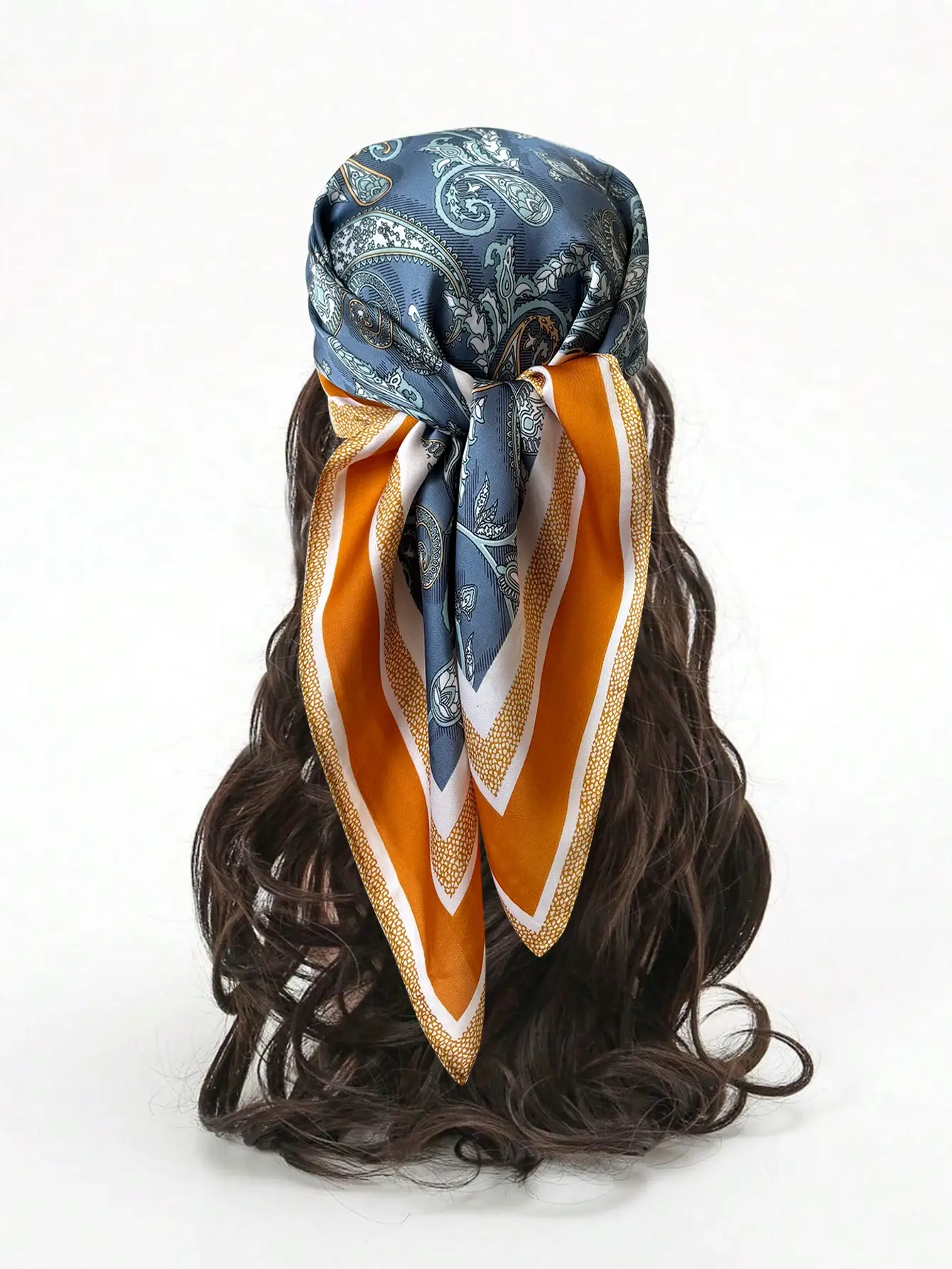 Luxury Print imitation Silk Square Scarf Women Spring Neck Tie Shawl Wraps Female Hair Hand Wrist Headkercheif Hijab Bandana
