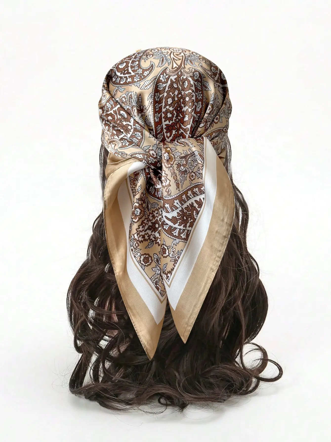 Luxury Print imitation Silk Square Scarf Women Spring Neck Tie Shawl Wraps Female Hair Hand Wrist Headkercheif Hijab Bandana