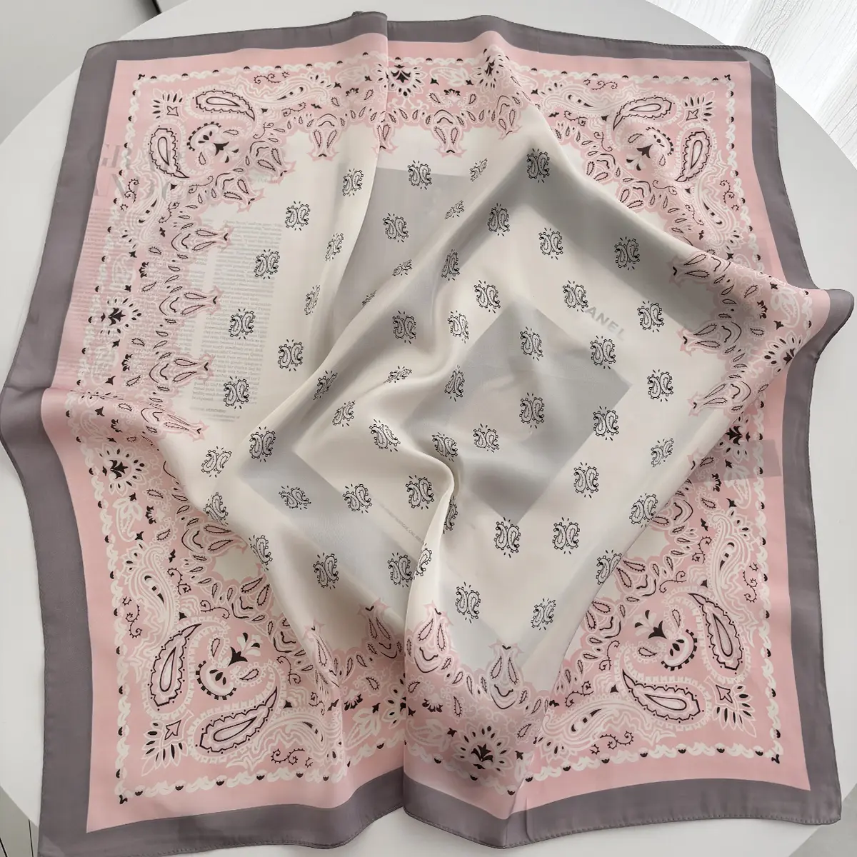 Luxury Paisley Print Female Satin Neck Scarf Square Hair Scarves Foulard Head Band Shawls Wraps Neckerchief Bandana Women